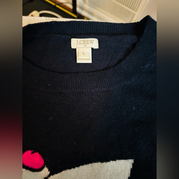 Women's Dark Navy Sweater with Bird Design - Picture 5 of 9